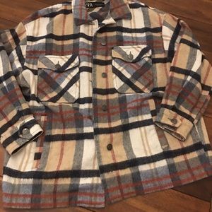Zara plaid overshirt
